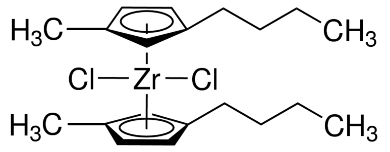 Bis(1,3-n-butylmethylcyclopentadienyl)zirconium dichloride - CAS:151840-68-5 - Bis(1-butyl-3-methylcyclopentadienyl)zirconium dichloride, Bis(1-n-butyl-3-methyl-cyclopentadienyl)zirconium dichloride, (BuMeCp)2ZrCl2